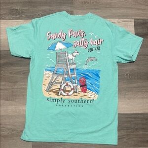 Simply Southern Collection Mint Green Graphic Tee